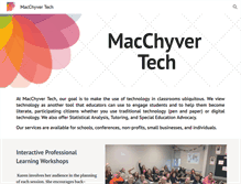 Tablet Screenshot of macchyvertech.com